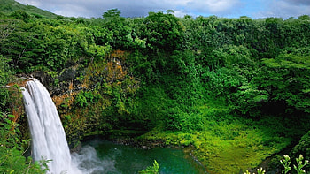 Landscape, Waterfalls HD wallpaper