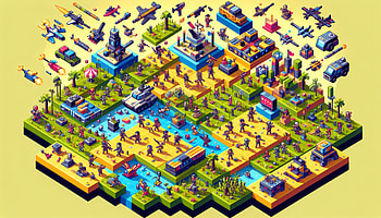Isometric City Game Art, military, Strategy, pixel art, Battlefield, vehicle HD wallpaper
