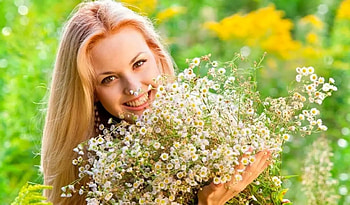 ღ, Flowers, Girl, Spring, Smile HD wallpaper