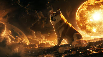 Majestic Doge in Cosmic Dreamscape, doge, dog HD wallpaper