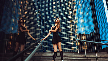 Ballerina Girl, girls, girl, black, hairs HD wallpaper