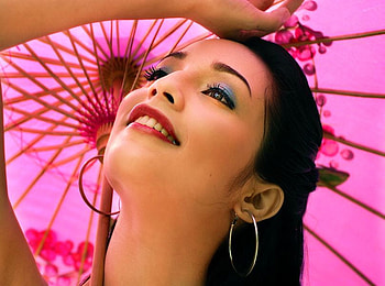 LOVELY IN PINK.., pnk, happy, beautiful, lovely, woman HD wallpaper