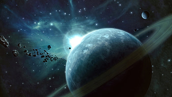 Galaxy Planet Space, planet, space, digital-universe, artist, artwork, digital-art HD wallpaper