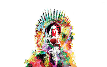 Daenerys, Iron Throne, TV show , TV show HD wallpaper
