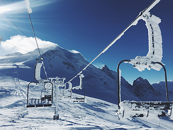 Nature, Mountains, Snow, Ski Lifts HD wallpaper