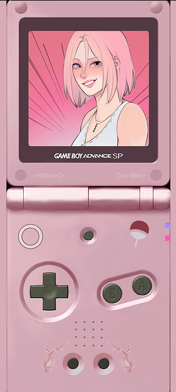 Gameboy sakura, naruto, sasuke, pink, uchiha, flipz3, haruno HD phone wallpaper