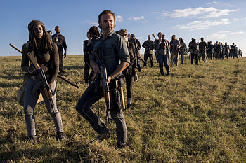 The Walking Dead, Tv Show, Andrew Lincoln, Danai Gurira, Michonne (The Walking Dead), Rick Grimes HD wallpaper