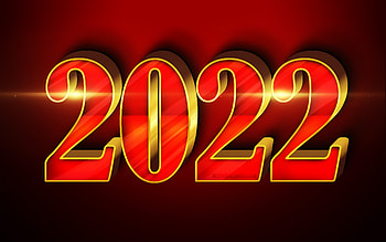 2022 red 3D digits, , Happy New Year 2022, red backgrounds, 2022 concepts, 3D art, 2022 new year, 2022 on red background, 2022 year digits HD wallpaper