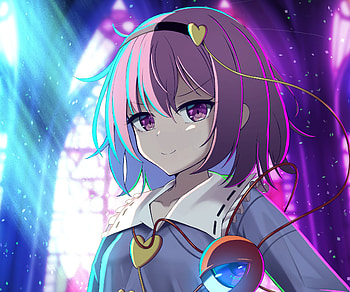 Satori Komeiji, Satori Komeiji, Anime, Touhou HD wallpaper