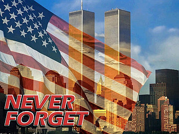 9-11, buildings, remember, new york, flag HD wallpaper
