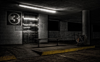 Cities, r, Bench, Parking, Elevator, Lift HD wallpaper