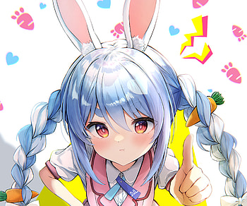 Usada Pekora, hololive, Usada Pekora, Anime, Virtual Youtuber HD wallpaper