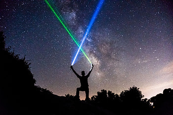 Stars, Night, Dark, Silhouette, Starry Sky, Lightsaber, Lightsabers HD wallpaper