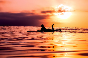 Surfing girl, Sports, Sunset surfing, Top backgrounds HD wallpaper