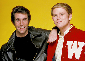 Ron Howard, Age comparison with Henry Winkler HD wallpaper