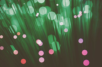Bokeh, glow, optical fibers HD wallpaper