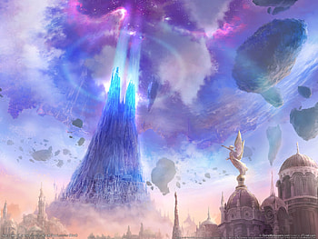 Tower, mmorpg, game, colorful, asian HD wallpaper