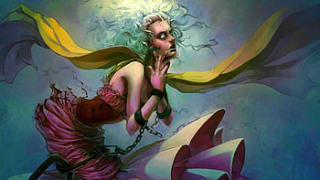 Chained woman, abstract, chained, fantasy, art, woman HD wallpaper