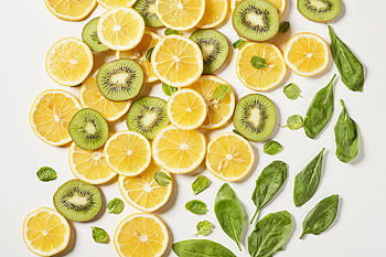 Fruits, Food, Kiwi, Citrus, Lobules, Slices HD wallpaper