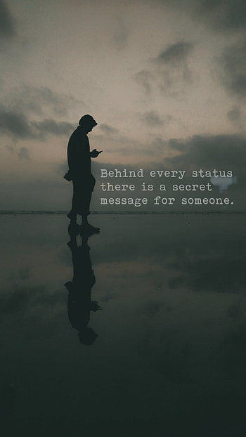 Man in Black, alone, boy, status HD phone wallpaper