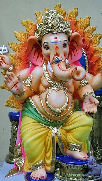 Ganpati Bappa, Creative, Ganesha, Statue HD phone wallpaper