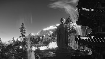 Buddha Statue at Omi Monastery, Ghost of Tsushima HD wallpaper