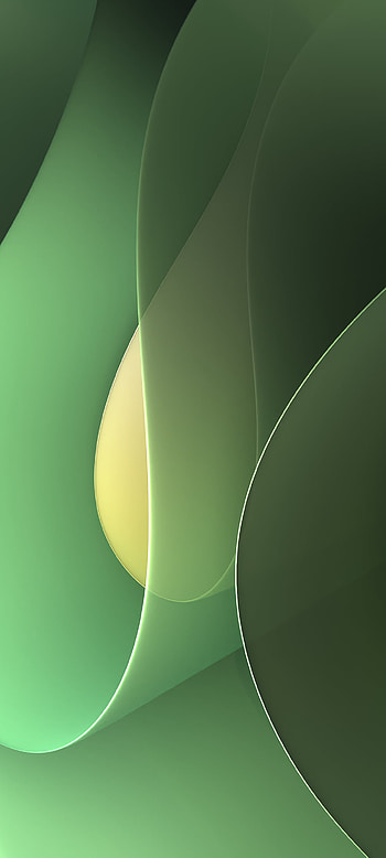 Green abstract wavy colorful and minimalist shapes, Abstract, colors HD phone wallpaper