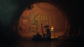 Stray game, Lost cat narrative, Sci-fi adventure, Exciting release next year HD wallpaper