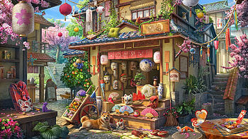 Japan, fantasy, abgames, ab games, stuff HD wallpaper
