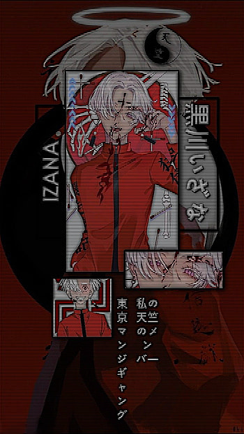 Izana <3, red, art HD phone wallpaper