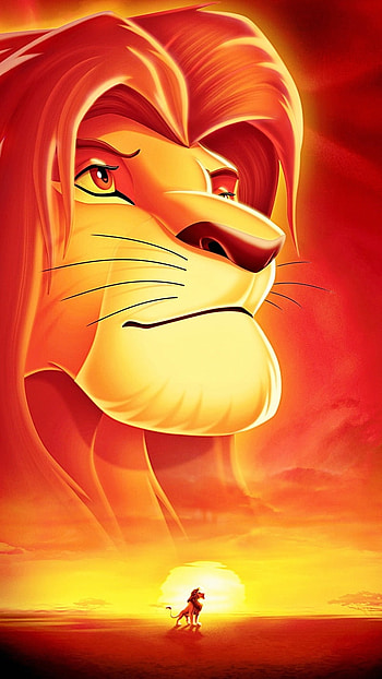 Lion King, Simba Cartoon, Mufasa HD phone wallpaper