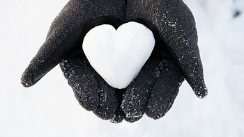 Snow, Love, Hands, Heart, Symbol HD wallpaper