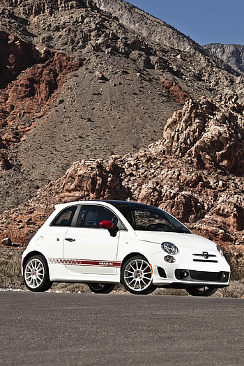 Fiat 500 Abarth, Italian performance, Powerful compact car, Driving excitement HD phone wallpaper