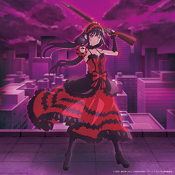 Kurumi, dress, gun, magenta, date_a_live, anime HD phone wallpaper