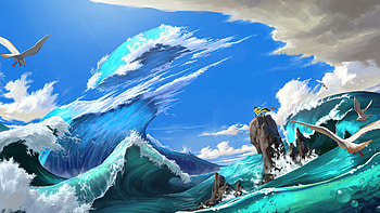Cut The Waves, artist, artwork, digital-art, artstation HD wallpaper
