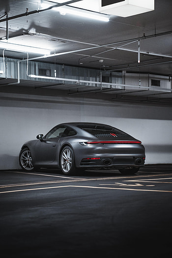 Cars, Car, Machine, Grey, Back View, Rear View, Headlight HD phone wallpaper