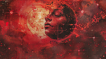 Red Aesthetic Cosmic Dreamscape, red, red aesthetic, artistic, space, Abstract HD wallpaper