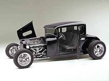 5 Window, ford, 1929, black, hot rod HD wallpaper