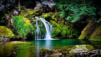 Landscape, Nature, Waterfalls HD wallpaper