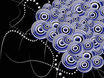 circles, 3d and cg, abstract HD wallpaper