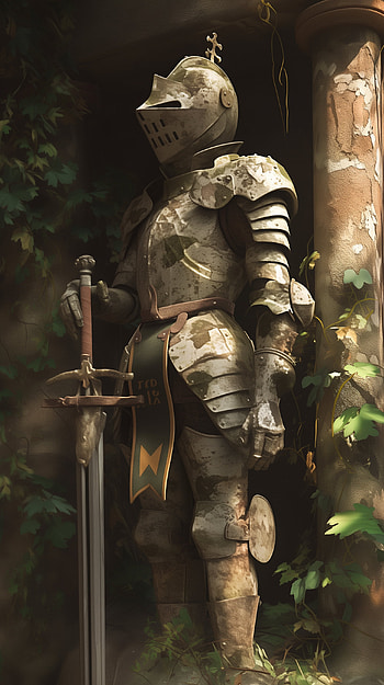 Rusty Knight: A Majestic , knight, armor HD phone wallpaper