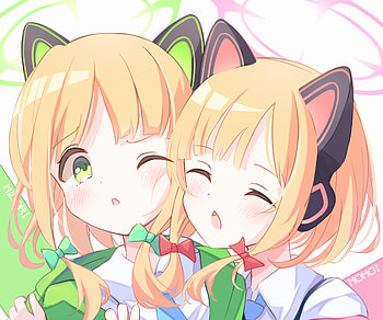 Saiba Twins, Saiba Momoi, Saiba Midori, video game, Blue Archive HD wallpaper