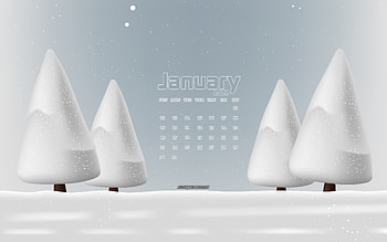 2022 January calendar, , winter landscape, winter, snow, 2022 calendars, January, January 2022 Calendar HD wallpaper