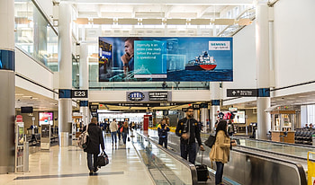 George Bush Intercontinental Airport, Advertising intersection, Promote Houston, Travel hub HD wallpaper