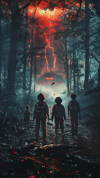 Stranger Things: Dark Forest Encounter - Fan Art , Stranger Things, fan art HD phone wallpaper