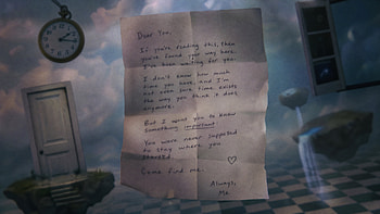 Floating Letter in Dreamscape — Message, Letter (message) HD wallpaper