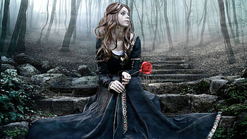 Gothic girl art, Mysterious beauty, Artistic , Gothic allure HD wallpaper