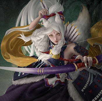 Ahri, crystar z, art, girl, fox, view from the top, fantasy, lol, luminos HD wallpaper