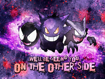 beyond purple, haunter, video game, anime, gastly, nintendo, gangar, pokemon HD wallpaper
