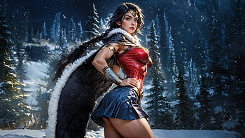 Wonder Woman Icon, wonder-woman, superheroes, artwork, art, digital-art, ai, deviantart HD wallpaper